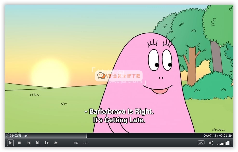 英文动画《Barbapapa: One Big Happy Family! 新巴巴爸爸》全50集，1080P高清视频带英文字幕，百度网盘下载！