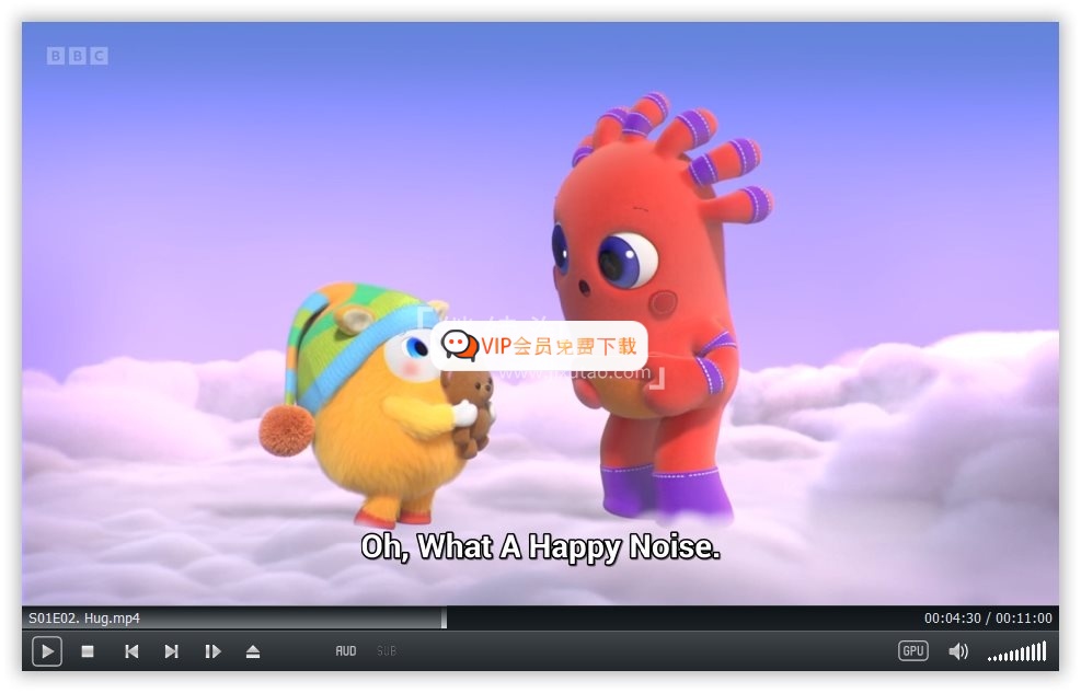 BBC英文启蒙动画《BeddyByes》全10集，1080P高清视频带英文字幕，百度网盘下载！