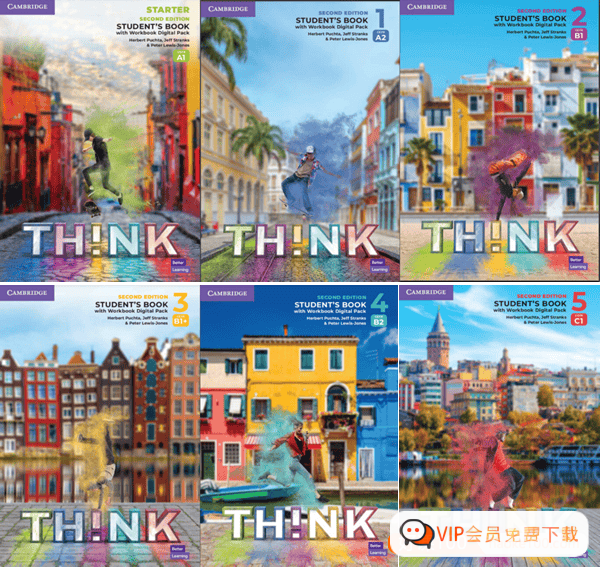 剑桥英语王牌教材《Think》第2版,含学生用书、教师用书、练习册以及配套音视频