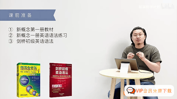 Leo老师新概念英语第一册单词、语法、文章、练习全面精讲视频(含PDF教材+课堂笔记+课后练习)