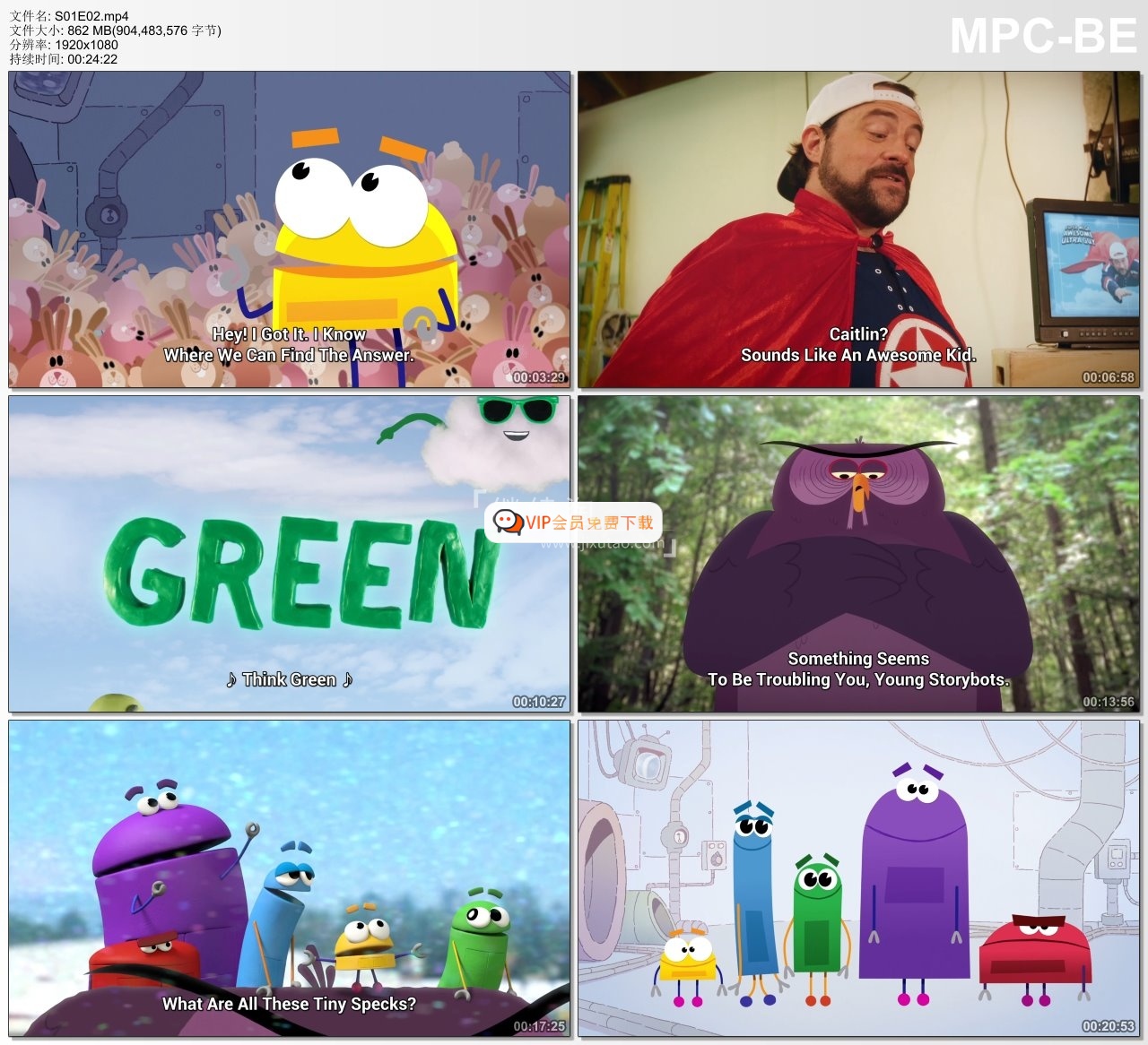 Netflix科普英语动画片《Ask The StoryBots 问问故事机器人 全集》全1-3季共22集，1080P高清视频带英文字幕，百度网盘下载！