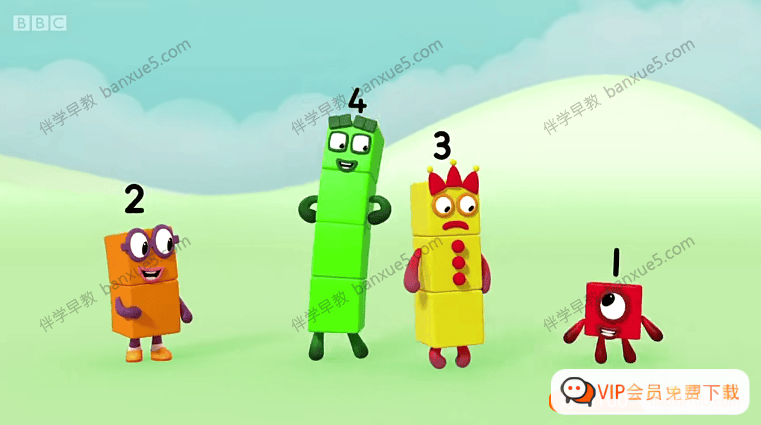 数学启蒙动画片《数字积木Numberblocks》第1-4季全90集