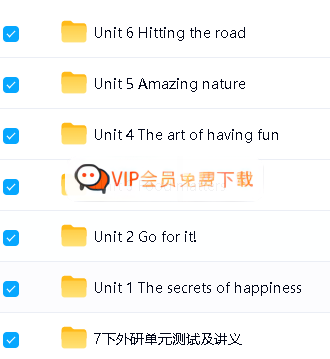 Lvy老师2025外研新版初一英语教学视频全套