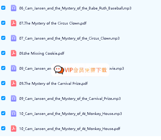 image-245.png Cam Jansen侦探系列10本初级章节书(PDF+MP3),6-10岁适用